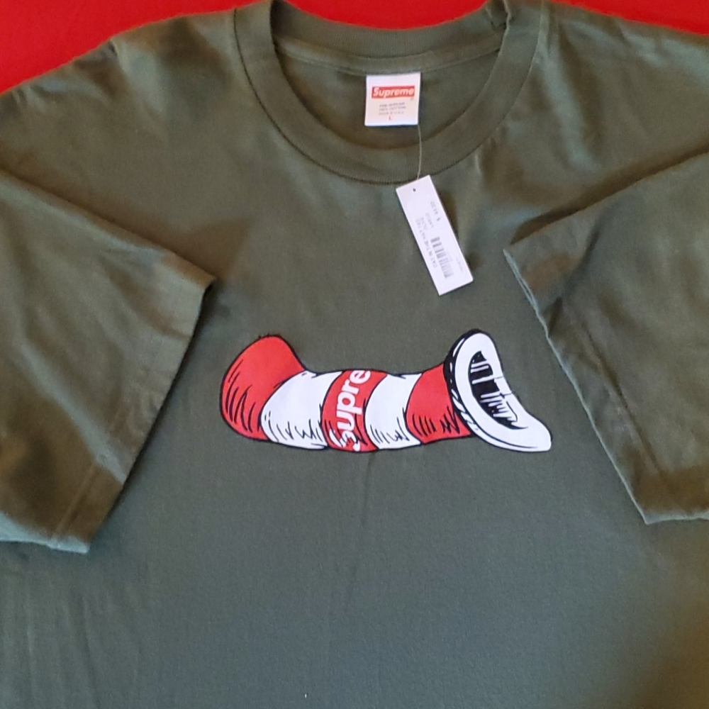 Supreme Dr. Seuss tee shirt L green